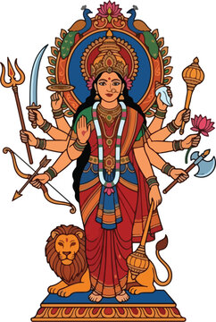 durga maa pratima for hindu religious