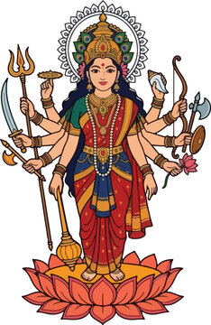 durga maa pratima for hindu religious