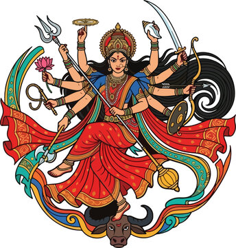 durga maa pratima for hindu religious