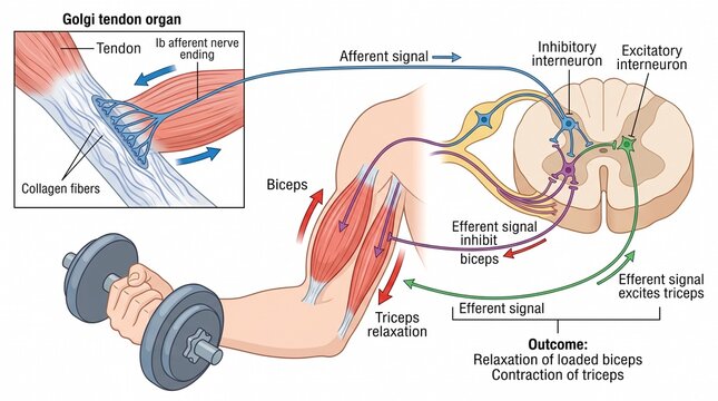Anatomy of the golgi tendon organ reflex in human arm muscles