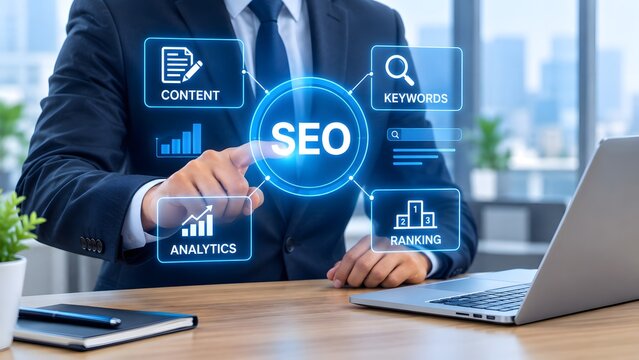 Strategic seo implementation enhancing online visibility driving organic traffic and achieving sustainable growth for businesses in a competitive digital landscape