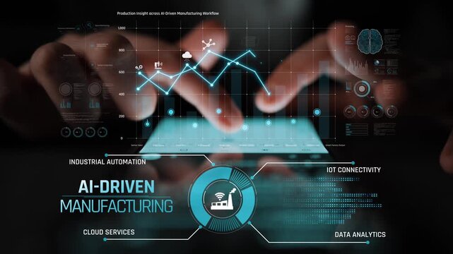 AI-driven manufacturing boosts industrial automation through IoT, cloud, and data analytics. Manufacturing process and factory output are optimized with smart feedback and AI. Marrow