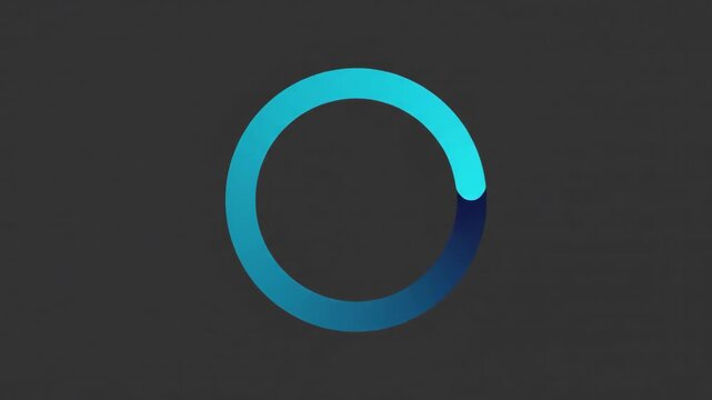 Constant rotating loading spinner icon animation