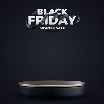3d black friday sale cylinder podiums for show products display case
