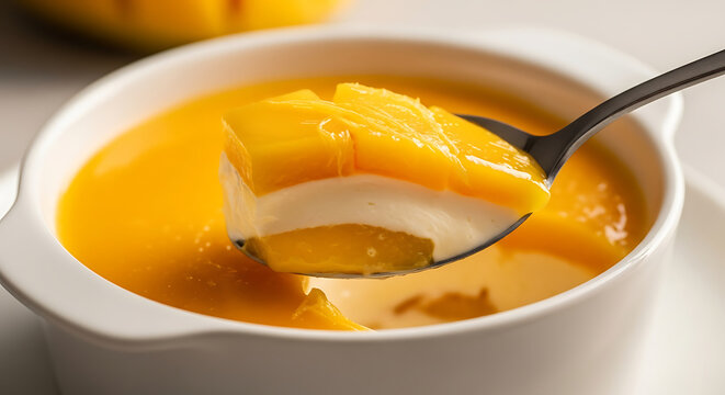 Creamy pumpkin soup served in a ceramic bowl with a spoon lifting a silky spoonful of golden autumn bisque for comforting seasonal dining homemade meals and warm gourmet cuisine at home