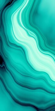 Wavy teal green abstract swirl ocean watercolor background, flow, wavy