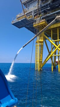 Industrial Dredging Ship Working Near OSS