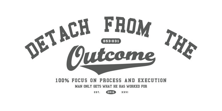 Retro vintage typography college varsity motivational quote slogan for print, jersey, tee, hat, t-shirt, sweatshirt, hoodie for clothing brand design - Vector