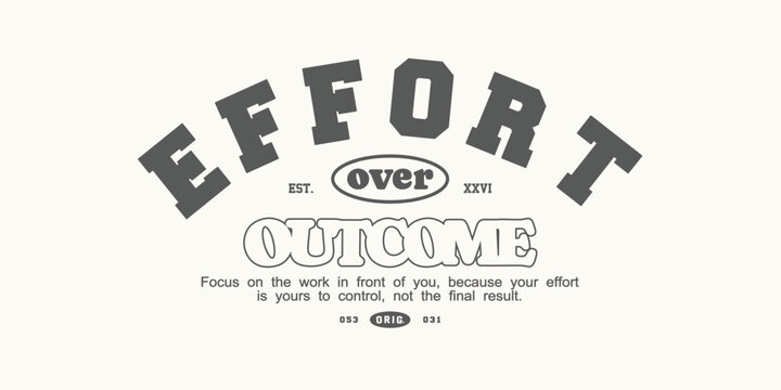 Retro vintage typography college varsity motivational quote slogan for print, jersey, tee, hat, t-shirt, sweatshirt, hoodie for clothing brand design - Vector