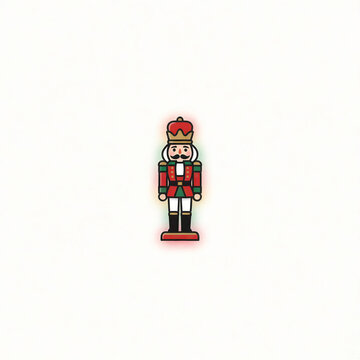 Christmas nutcracker festive toy illustration