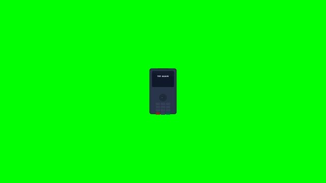 Contactless Payment Failed - Green Screen