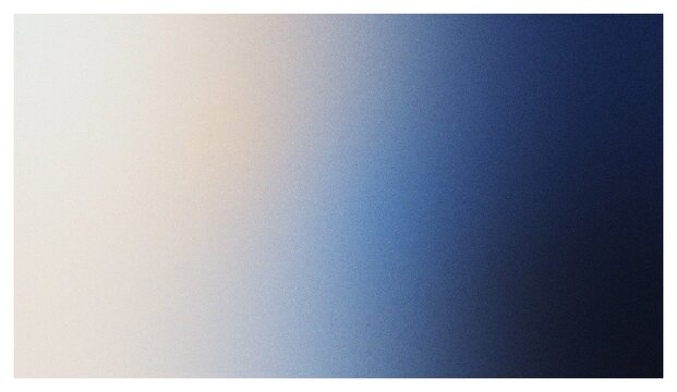 Grainy Navy Blue Cream Gradient Background Vector Texture