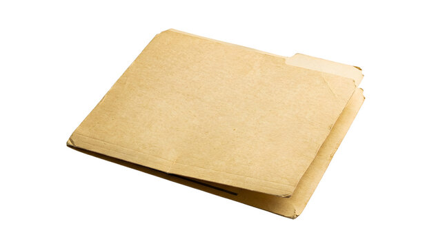 Manila filing folder isolated on white background, perfect for office supplies and organization design projects, and creative projects, high quality visuals, modern branding needs,