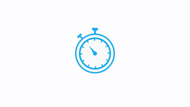 stopwatch icon .r design template. Stopwatch icon with Stopwatch or countdown icon. Flat icon for apps and websites, isolated on white background 4k