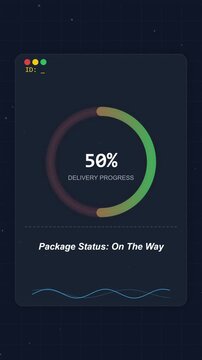 Digital Delivery Progress Bar Interface Animation