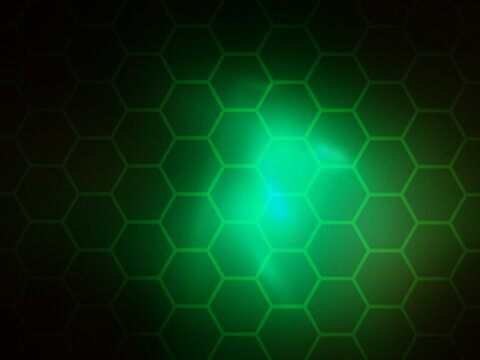 Dark green honeycomb pattern abstract background