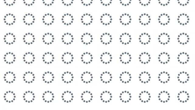 Minimalist grey geometric circle pattern on white background