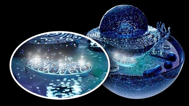 Cell and Mitochondria &mdash; Conceptual 3D Biological Animation