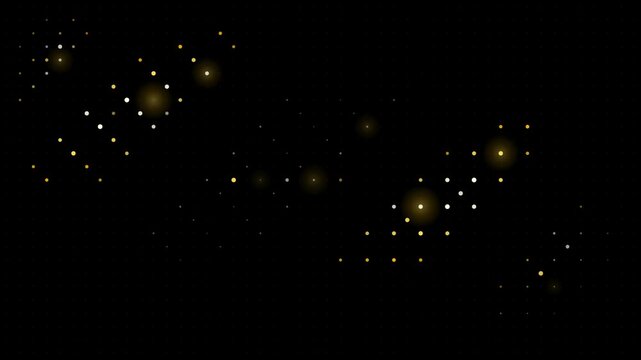 Cosmic Space Stars Motion Video, Celestial Glowing Lights Footage