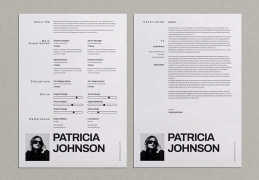 Minimal Resume and Cover Letter Layout