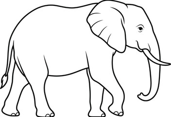 Fototapeta premium vector illustration of an elephant