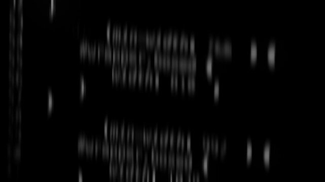 Glitch Effect CSS Programming Code on Black Background Animation