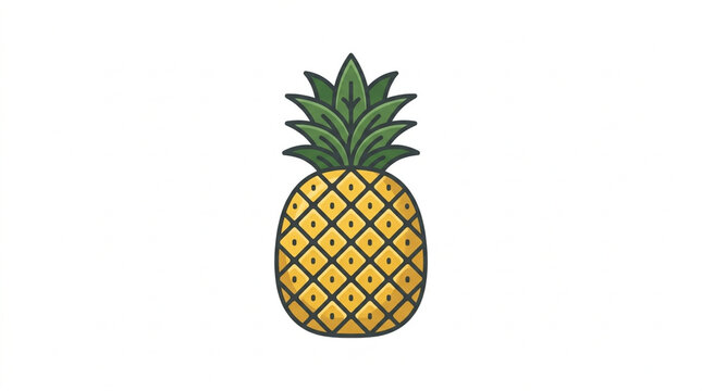 pineapple vector illustration