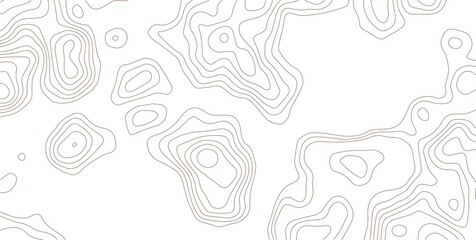 Detailed topographic elevation map lines with contour lines geographic map terrain land survey relief data visualization pattern elevation © MD