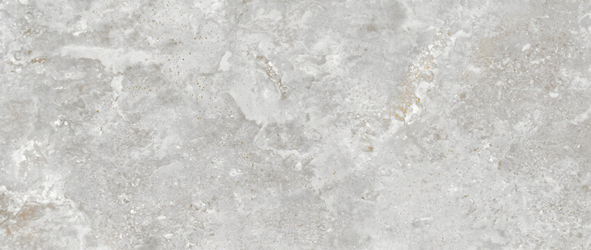 Travertine stone texture with porous grey surface and fine gold speckles creates a subtle luxurious background for design projects