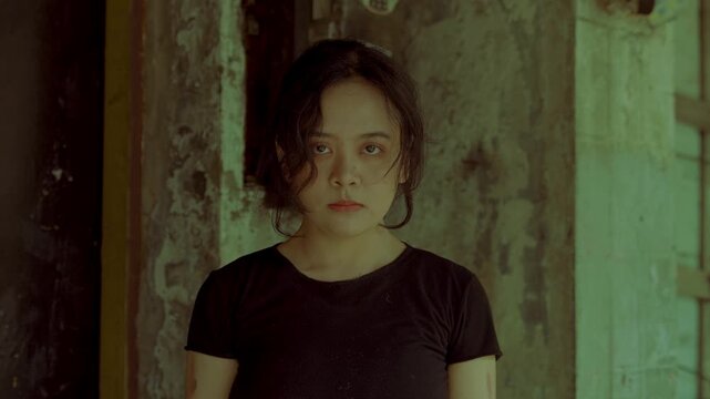 Moody Portrait of a Young Woman