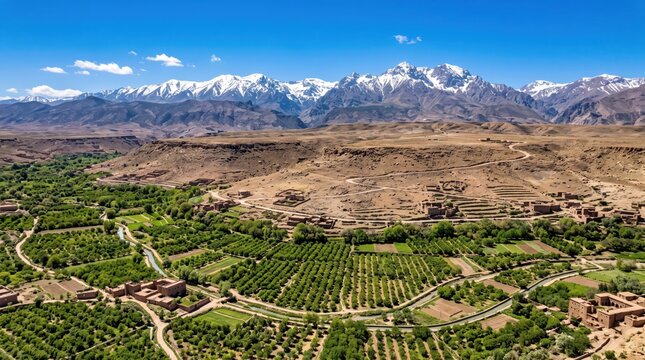 Morocco Midelt Highlands Highland Valley Landscape