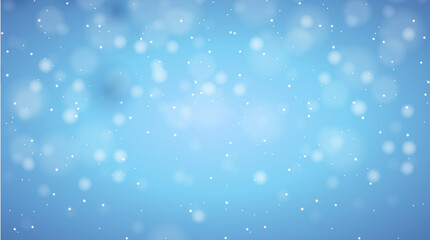 Fototapeta premium Blue sparkling bokeh abstract background