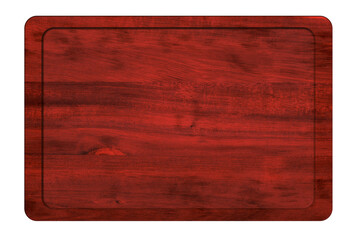 Blank red wooden board for Christmas greetings and designs. © vovan