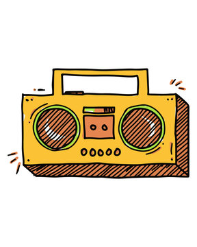retro radio vector illustration