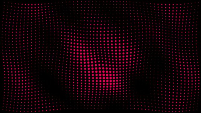 cinematic red halftone waveform motion graphic chroma