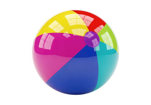 Colorful segmented 3d sphere with pastel colors