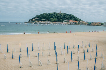 Obraz premium San Sebastian city beach, Spain