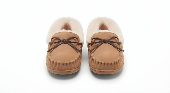 pair of brown shoes