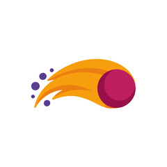 Stylized comet with trail and particles © minju