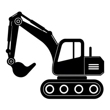excavator vector 