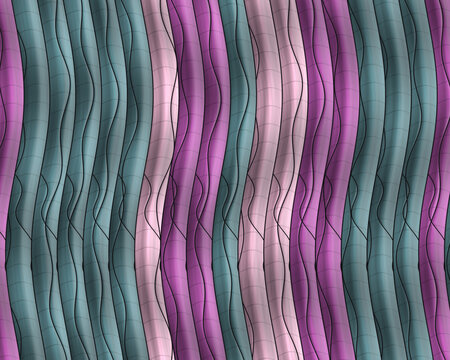 Abstract Wavy Vertical Stripes Pattern