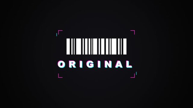 Original Future Street Identity Barcode Reveal Neon Fashion Motion Graphic