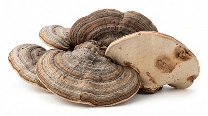 Artist conk mushrooms displayed with distinct concentric rings and textured surface.