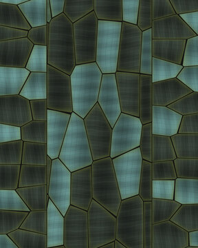 Irregular Polygon Pattern with Metallic Sheen