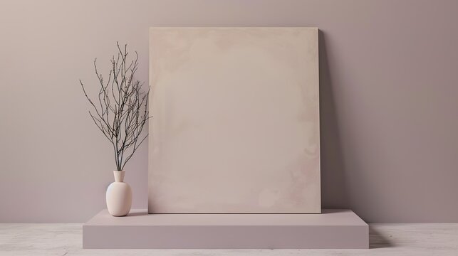  Light Lavender Beige Rectangular Background, Soft Pastel Single Color Design