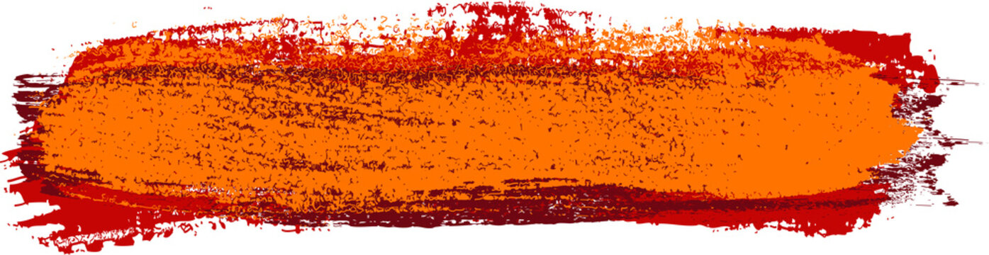 orange and red paint brush stroke isolated background transparent png 