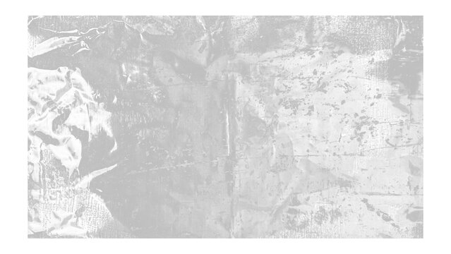 Crushed transparent plastic sheet with creases and grunge texture for overlay.