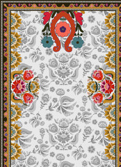 Digital and Textile Design Border and Motif  © Mehwish