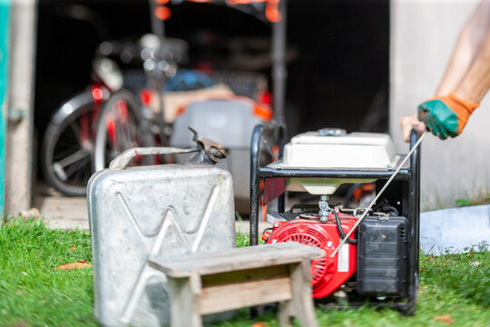starting electric generator