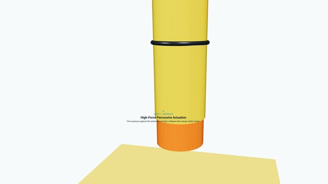 3D medical animation detailing the internal mechanism of an epinephrine auto-injector including spring-loaded collet disengagement and ultra-fast intramuscular penetration for anaphylaxis